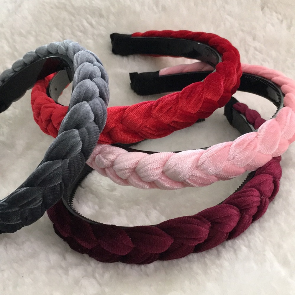 Velvet Braided Headband